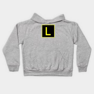 L - Lima - FAA taxiway sign, phonetic alphabet Kids Hoodie